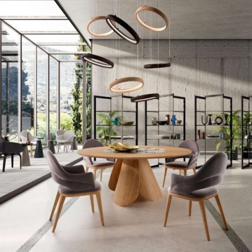 Tavolo girevole Veliero Ozzio